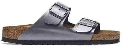 Productafbeelding van Sandalen Birkenstock Arizona Birko-Flor "Metallic Black" voor Uni