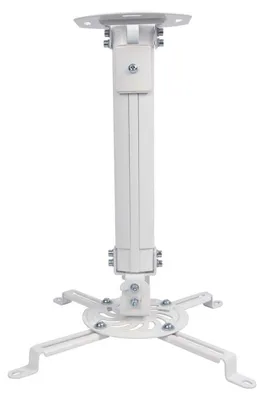 Obrázok produktu pre Stropný držiak pre projektor, 380–580 mm – biely stropný držiak pre audio/video DH58