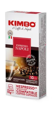 Produktbild von Kimbo Napoli, Kaffeekapsel, Kaffee, Schwarz, Rot, 10 Stück(e), Tasche