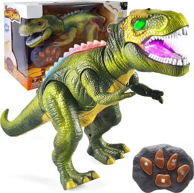 Produktbild von Interaktive Led-Dinosaurier-Fernbedienung - Realistische Sound-Effekte