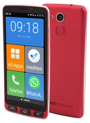 Zdjęcie produktu dla Olympia Neo, 14 cm (5.5"), 2 GB, 16 GB, 8 MP, Android 10, Czarny, Czerwony