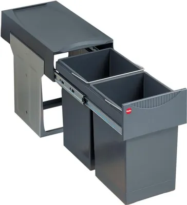 Produktbild von Kuchynský odpadkový kôš Hailo, vstavaný zo skrinky 30 cm, 2x 15 l na separovanie odpadu