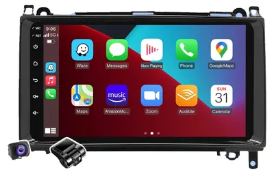 Zdjęcie produktu dla Radio samochodowe, integracja ze smartfonem, odtwarzacz audio, kompatybilne z Mercedes Benz W169 W245 B200 W906 Sprinter W639 Vito, bezprzewodowe, kamera DVR 2-32G, procesor czterordzeniowy
