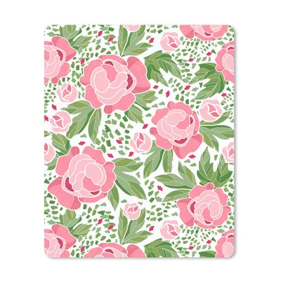 Obrázok produktu pre Podložka pod myš - Kvety - Ružová - Vzory - 30x40cm - Rohožka pod myš