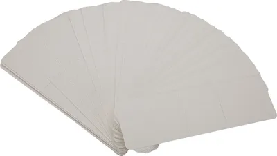 Produktbild von 50pcs Kraft Lesezeichenhärte DIY Handwerk 5.9x1.8inch Lesezeichen Halter Stift für Display Schmuck Häkel Weiß