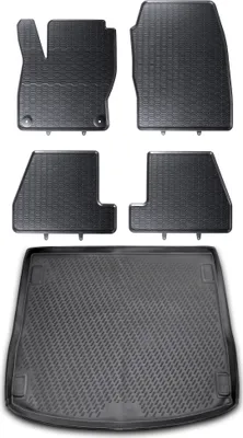 Produktbild von Gummi Kofferraumwanne + Fußmatten Set für Ford Focus 3 Turnier, Bj. 4/2011-2018