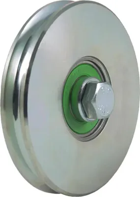 Immagine prodotto di 100 mm Ruota a gola tonda con scanalatura da 8 mm per cavo