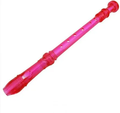 Produktbild von keepdrum Blockflöte Sopran Neon transparent Pink