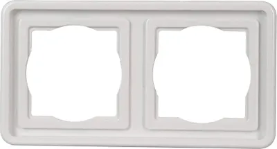 Produktbild von Kopp Arktis Abdeckrahmen 2-fach Unterputz-Feuchtraum IP44 Montage senkrecht + waagerecht