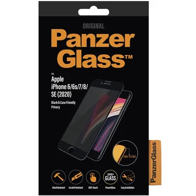 Immagine prodotto di PanzerGlass Privacy Case Friendly Screen Protector Nero per iPhone SE (2022 / 2020) / 8/7/ 6(s)