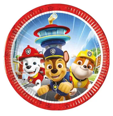 Obrázok produktu pre Psi Patrol Rescue Heroes Papierové tanieriky 20 cm, 8 ks