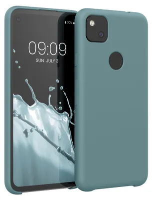 Produktbild von kwmobile Handyhülle für Google Pixel 4a Hülle - Case Silikon - Kabelloses Laden - Schutzhülle Cover in Arctic Night