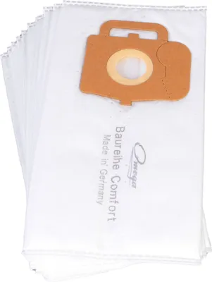 Produktbild von Omega Comfort Swirl O91 Staubsaugerbeutel 10 Stück, Papier oder Microvlies, 1 Microfilter, 1 Motorschutzfilter, Doppelwandig