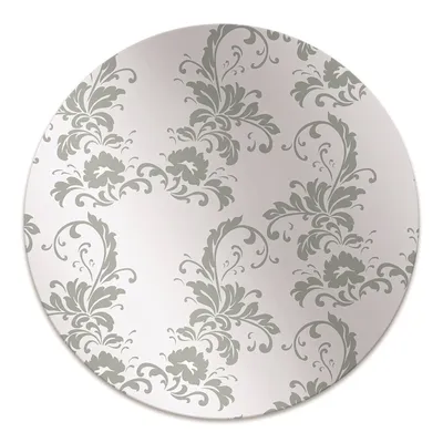 Produktbild von Rundmatte - Stuhlunterlage Bürostuhlunterlage - Rund Ø 100 cm - Bodenmatte - Fußmatte - Lila Ornament.