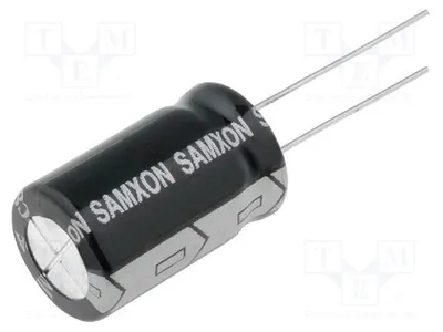 Imagen del producto de 5 x Condensador: electrolítico, montaje superficial (THT), baja impedancia, 470 µF, 63 VDC, modelo EGT477M1JI20RRS