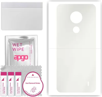 Produktbild von apgo Rückseite Schutzfolie, Matt, kompatibel mit Nokia C21, Hinten Hydrogel-Displayschutzfolie mit Positionierhilfe, kratzfest, einfache Montage