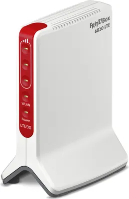 Produktbild von FRITZ! Box 6820 LTE (v3) INT - Wi-Fi 4 (802.11n) - Einzelband (2,4GHz) - Ethernet/LAN - 3G - Rot - Weiß - Tabletop-Router