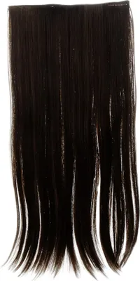 Produktbild von WIG ME UP Haarteil Extension breit 5 Clips glatt Dunkelbraun-Goldbraun-Mix YZF-3179-4/12