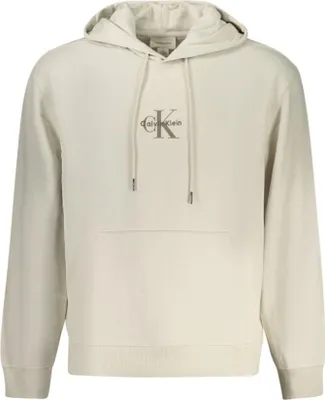 Produktbild von Stylisches Herren-Sweatshirt Beige: Kapuzenpullover mit Kängurutasche