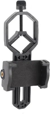 Obrázok produktu pre Univerzálny držiak na telefón z hliníkovej zliatiny – pre ďalekohľady/teleskopy – priemer okuláru 1-4,8 cm – 98 g – pre fotografovanie a uchytenie smartfónu