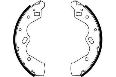 Produktbild von TRW Bremsbackensatz Trommelbremse Hinten für MAZDA DEMIO (DW) 200mm GS8663