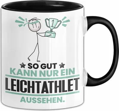 Produktbild von Leichtathlet Geschenk Tasse So Gut Kann Nur Ein Leichtathlet Aussehen Geschenkidee Kaffee-Becher (Schwarz)