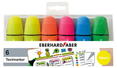 Produktbild von Eberhard Faber 551414 Textmarker Mini NEON 6er Etui