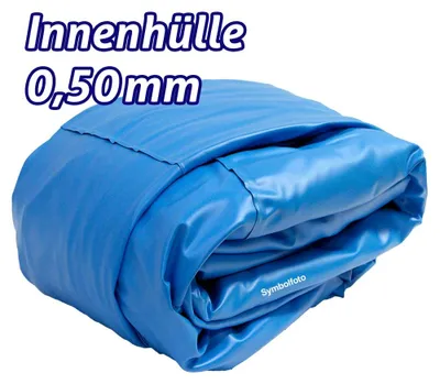Produktbild von Ersatzfolie Rundpool ohne Biese 0,50 mm, blau Ø 5,00 x 1,20 m