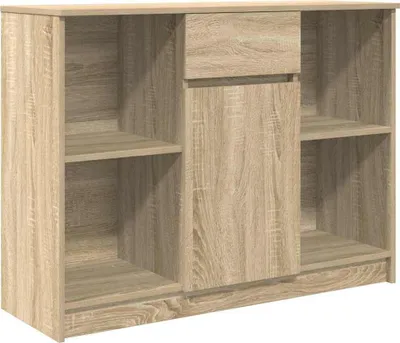 Produktbild von Sideboard mit Schublade Sonoma-Eiche 101x35x76 cm Holzwerkstoff