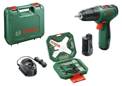 Obrázek produktu pro Akumulátorová vrtačka s šroubovákem 12 V, 1,5 Ah, včetně kufříku BOSCH – NABÍJEČKA + KUFŘÍK + SADA 34 KS