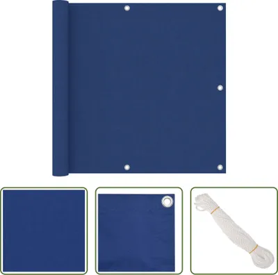 Produktbild von The Living Store Balkon-Sichtschutz Blau 90x300 cm Oxford-Gewebe