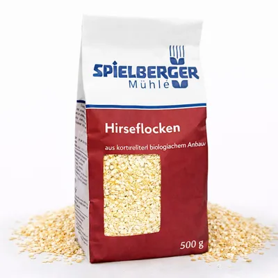 Produktbild von Spielberger Hirseflocken kbA - 500g - 1 Beutel