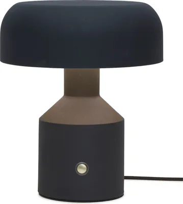 Produktbild von it's about RoMi - Tischleuchte Porto - Schwarz - Ø25cm Tischlampe - Nachttischlampe, Wohnzimmer, Schlafzimmer