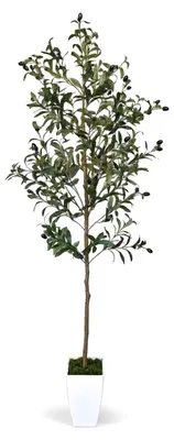 Produktbild von Künstlicher Olivenbaum 180 cm Kunstpflanze Wohnzimmer Deko