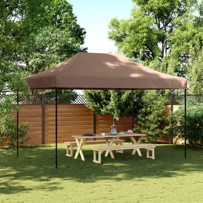 Image de Maison Exclusive - Tente de réception pliable Pop-Up marron 440 x 292 x 315 cm