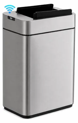 Image de Poubelle à capteur poubelle - 9 litres - Inox - Argent - Salle de bain et toilettes