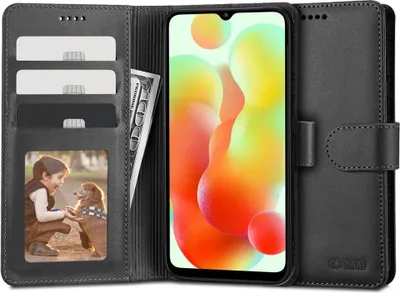 Zdjęcie produktu dla Kaardivahega mobiiliümbris Tech-Protect Redmi 12C Wallet, must