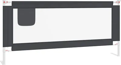 Obrázok produktu pre vidaXL Ochranný kryt postele pre batoľatá Dark Grey 200x25 cm Látka