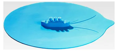 Produktbild von Überkochschutz Silikon Blau Ø26cm