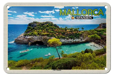 Produktbild von Blechschild Reise 18x12cm Mallorca Spanien Cala s'Almunia Bucht