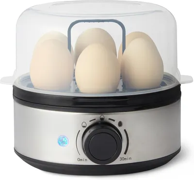 Produktbild von Elektrischer Eierkocher – Für 7 Eier – Zum Kochen und Pochieren – BPA-frei – Schwarz