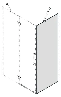 Produktbild von Gelco TRINITY Seitenwand-Glasteil, 900mm, Klarglas