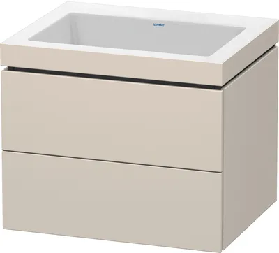 Produktbild von Duravit Duravit Waschtischunterbau L-CUBE WT Vero Air 500x600x480mm o HL taupe