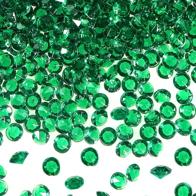 Imagen del producto de Diamantes de cristal acrílico, color verde, 4,5 mm, 5000 unidades, para decoración de mesas