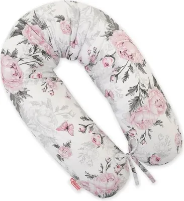 Immagine prodotto di Cuscino per la gravidanza - Cuscino per il corpo - Sostegno ottimale - Peonie con rivestimento sfoderabile