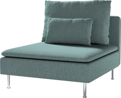 Produktbild von Dekoria Bezug für Söderhamn Sitzelement 1, grau- blau, Bezug für Sitzelement 1