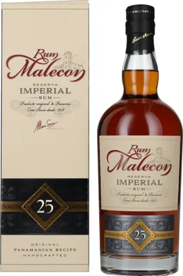 Produktbild von Rum Malecon 25 Reserva Imperial Rum 40% Vol. 0,7l in Geschenkbox
