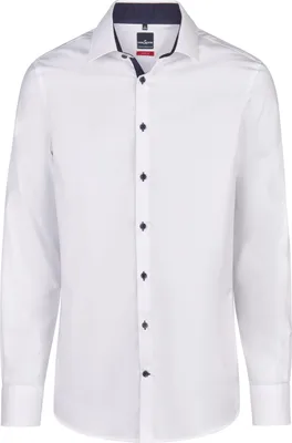 Produktbild von HECHTER Paris ESSENTIALS Herren Hemd Kent Shape-Fit Weiß 43/44