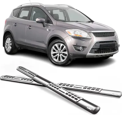 Image de Marchepieds Latéraux pour Ford Kuga 2008-2012 Acier Inoxy Argent