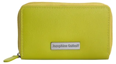 Obrázok produktu pre Josephine Osthoff Peňaženka Dámska veľká kožená peňaženka s dvojitým zipsom a ochranou RFID Pánska peňaženka (262)